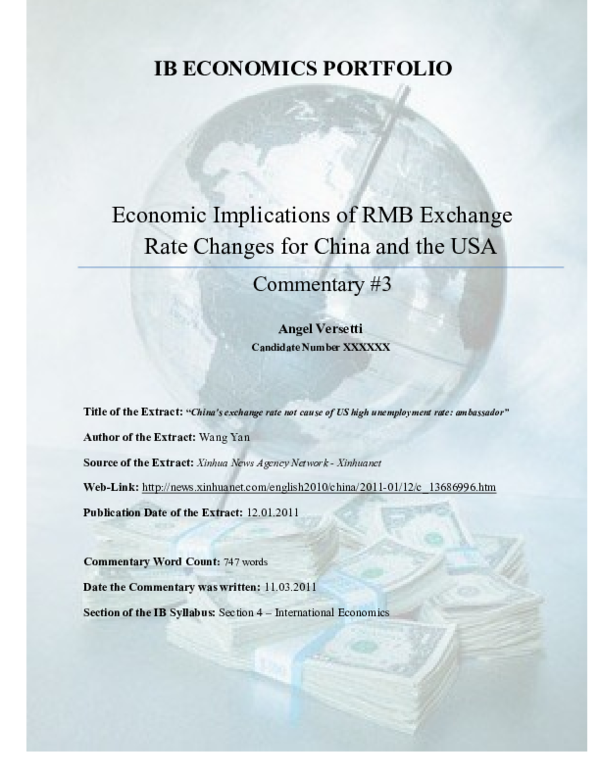 Pdf Economic Implications Of Rmb Exchange Rate Changes For China And The Usa Ib Ib Higher Economics Commentary International Economics Angel Versetti Academia Edu