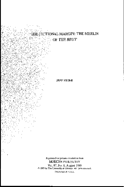 (PDF) The Fictional Margin: The Merlin of the 