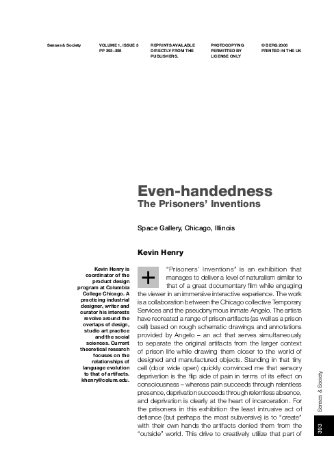  PDF Even Handedness Kevin Henry Academia edu