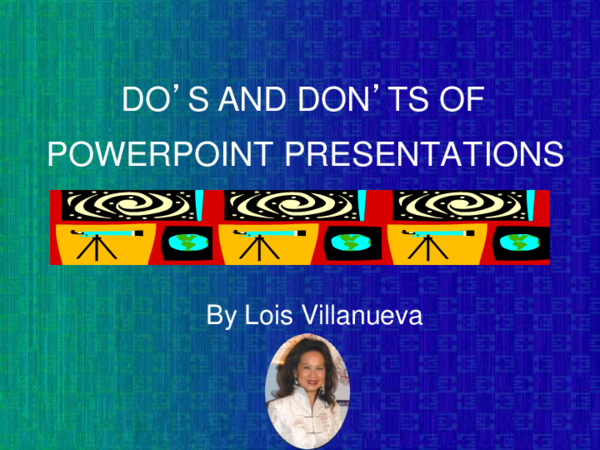 (PPT) Do's and Don'ts in PowerPoint Presentations