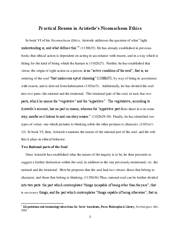 Nicomachean ethics essays image