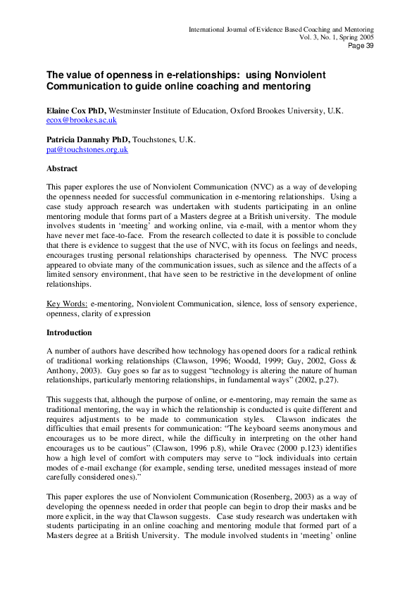 Nonviolent communication essay image