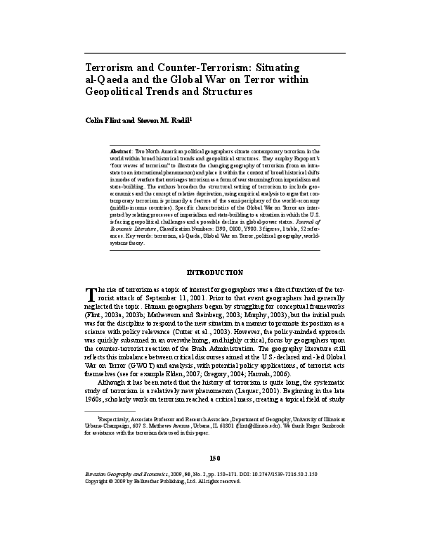 Terrorism trends essay 06 picture
