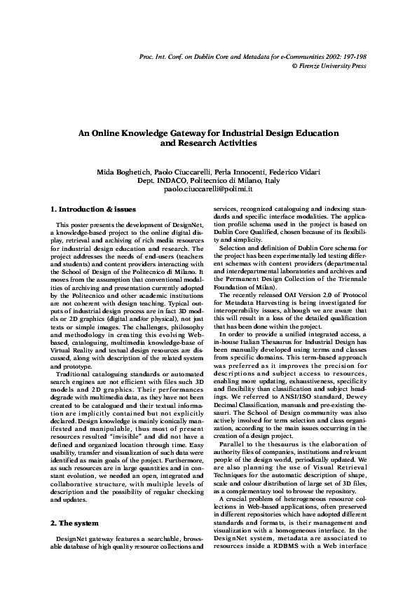 (PDF) Design_net: a online knowledge gateway for industrial design ...