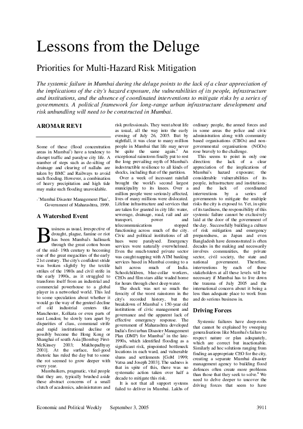 Deluge mumbai essay 02 picture