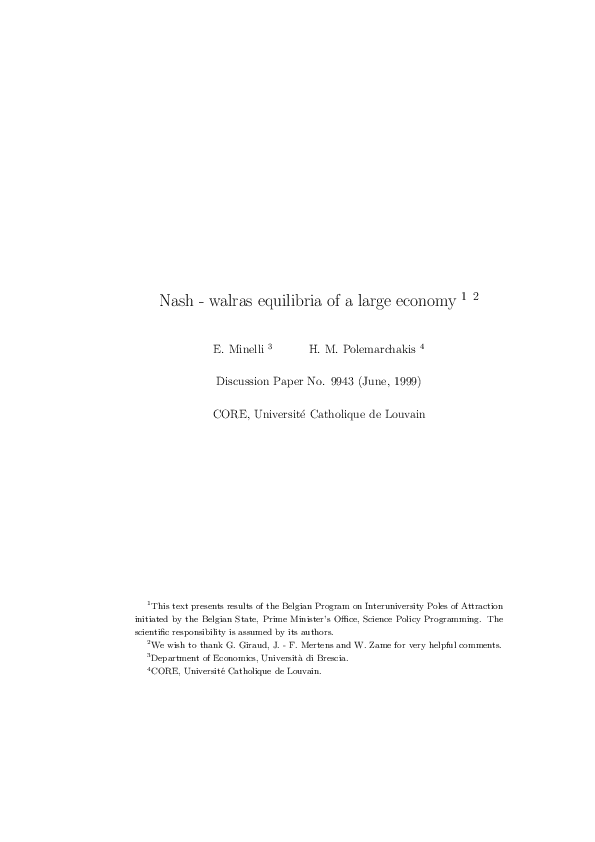 Essays on walras image