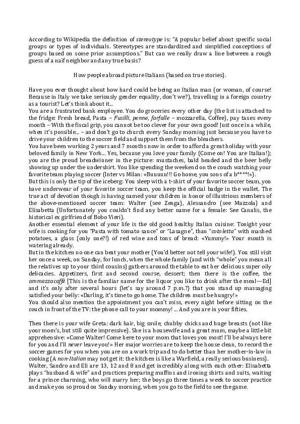 Gender stereotyping definition image