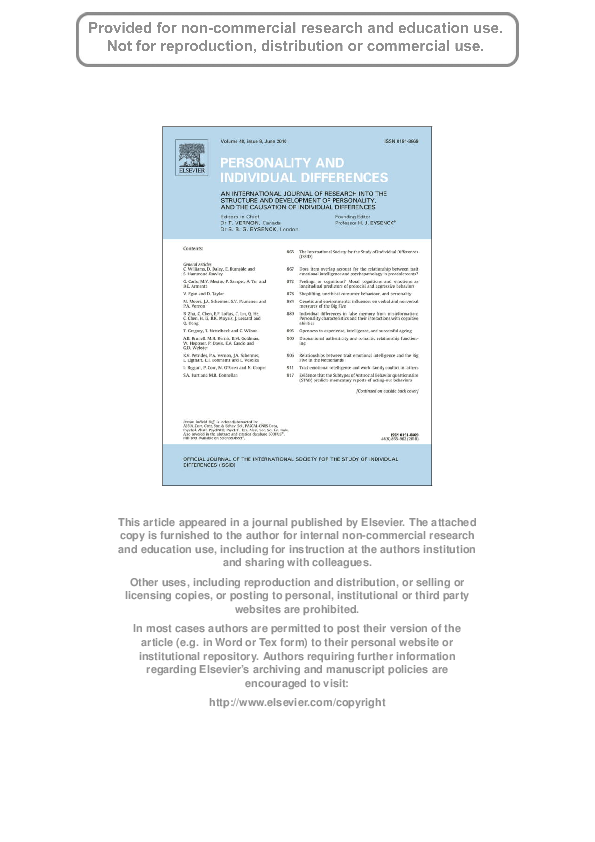 (PDF) Individual differences in false memory from misinformation ...