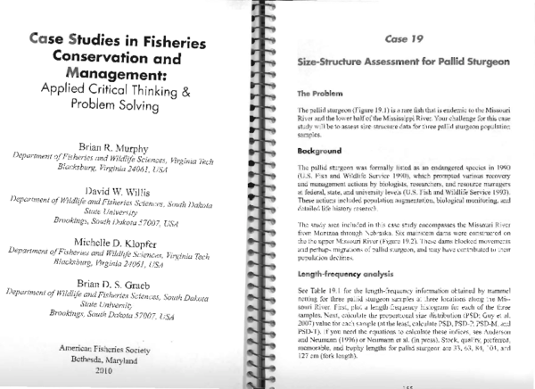 (PDF) Case Studies in Fisheries Conservation and M anagement: Applied ...