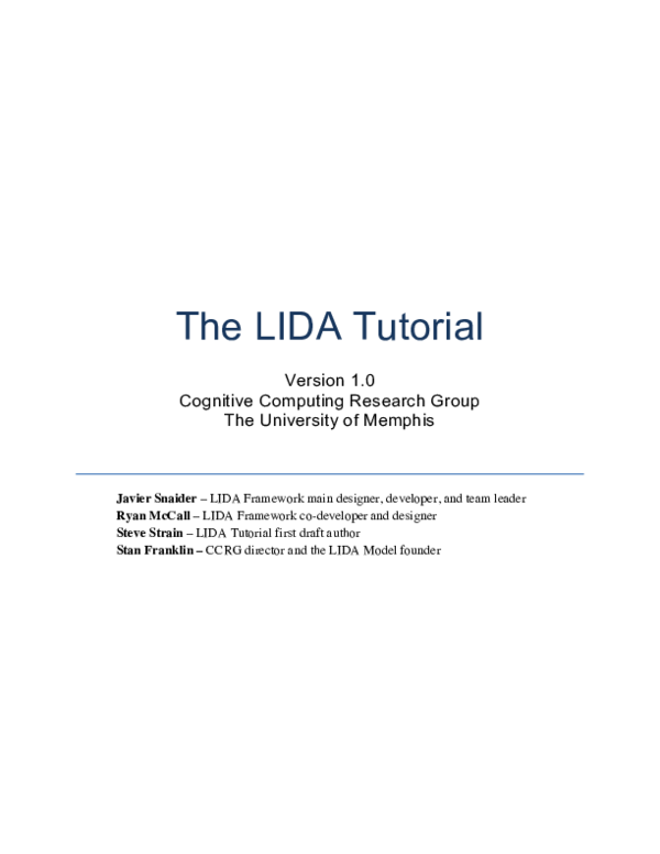 (PDF) The LIDA Tutorial