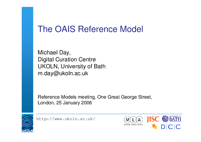 (PDF) The OAIS Reference Model