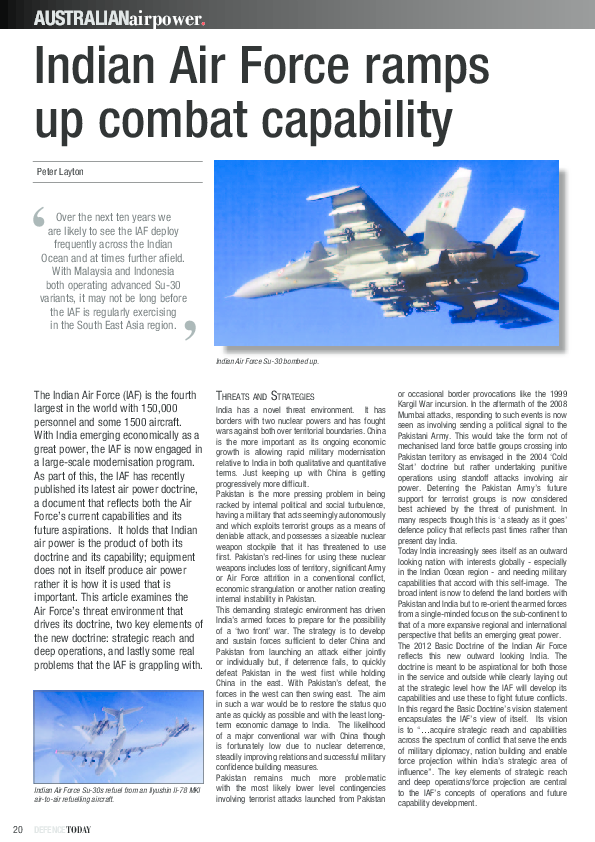 (PDF) Indian Air Force Ramps Up Combat Capability