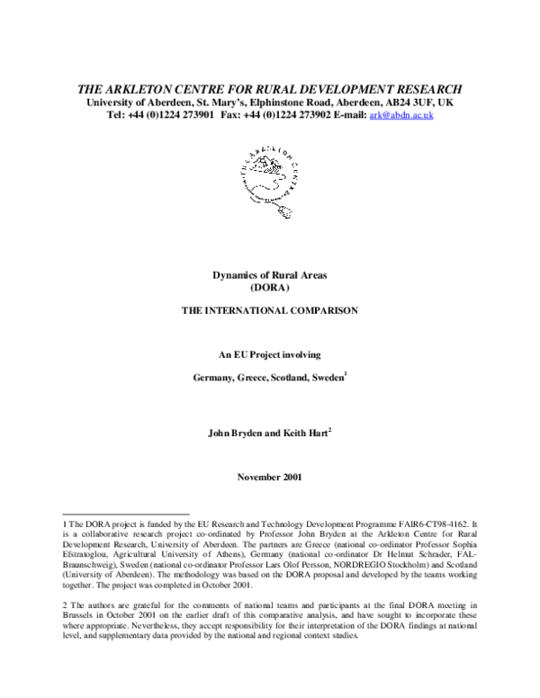 rural development research papers