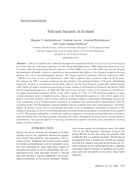 Volcano terms and definitions picture