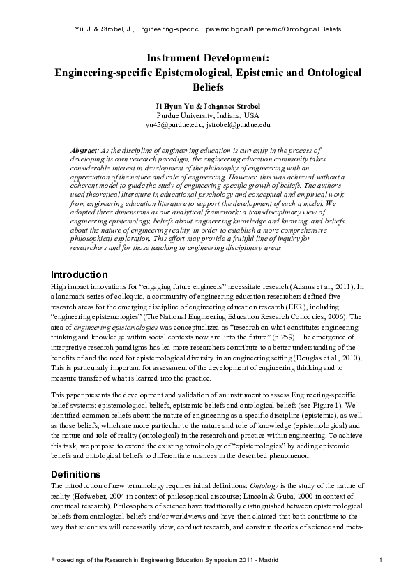 Epistemic beliefs thesis image