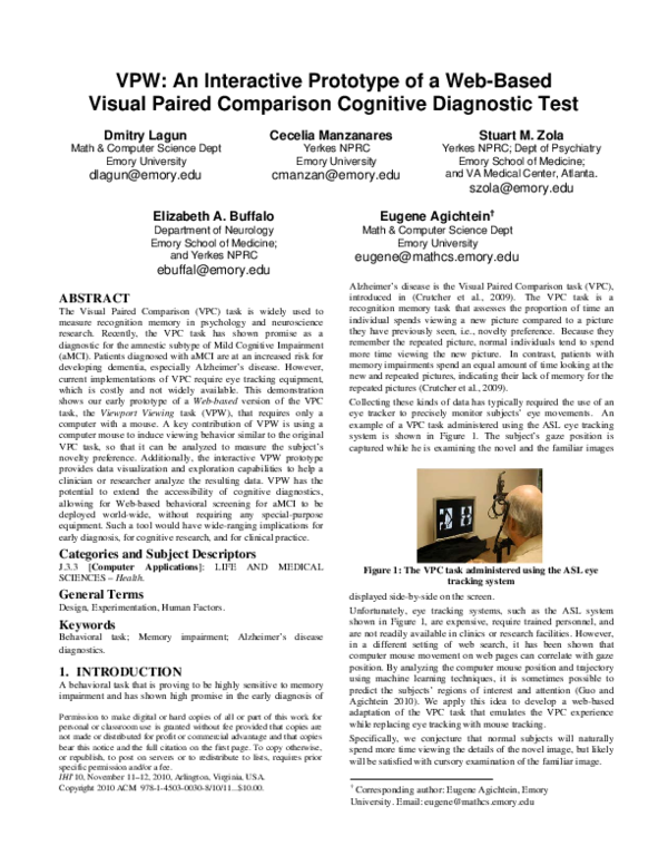 VPW: an interactive prototype of a web-based visual paired comparison cognitive diagnostic test