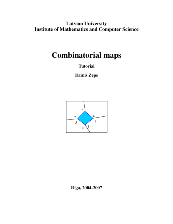 (PDF) Combinatorial maps