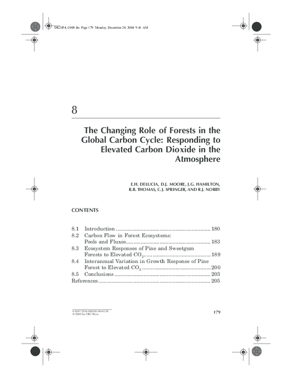 (PDF) The changing role of forests in the global carbon cycle ...