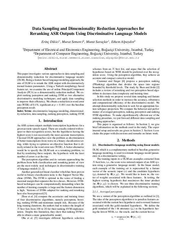 (PDF) Data Sampling and Dimensionality Reduction Approaches for ...