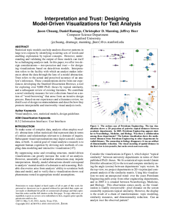 (PDF) Interpretation and Trust: Designing Model-Driven Visualizations ...