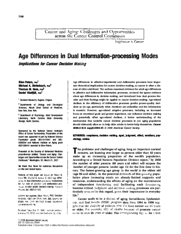 (PDF) Adult age differences in dual information processes: Implications ...