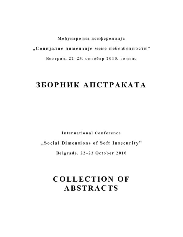 (PDF) The Social Impact of Organized Crime in the Balkans and ...