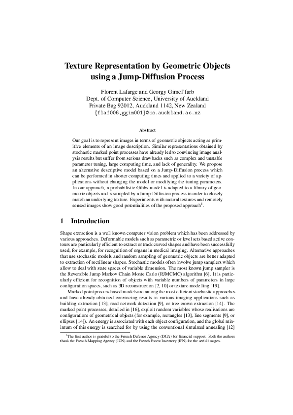 (PDF) Texture representation by geometric objects using a jump ...