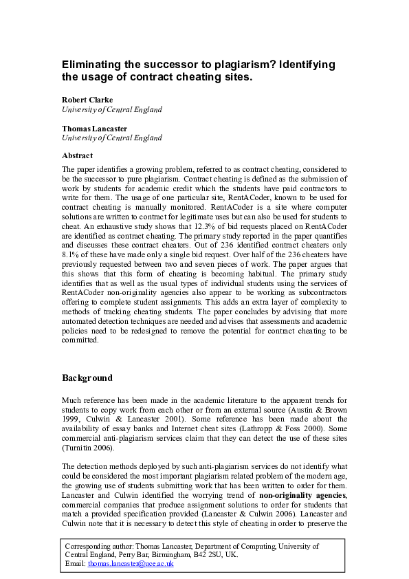 Caught using essay writing service picture