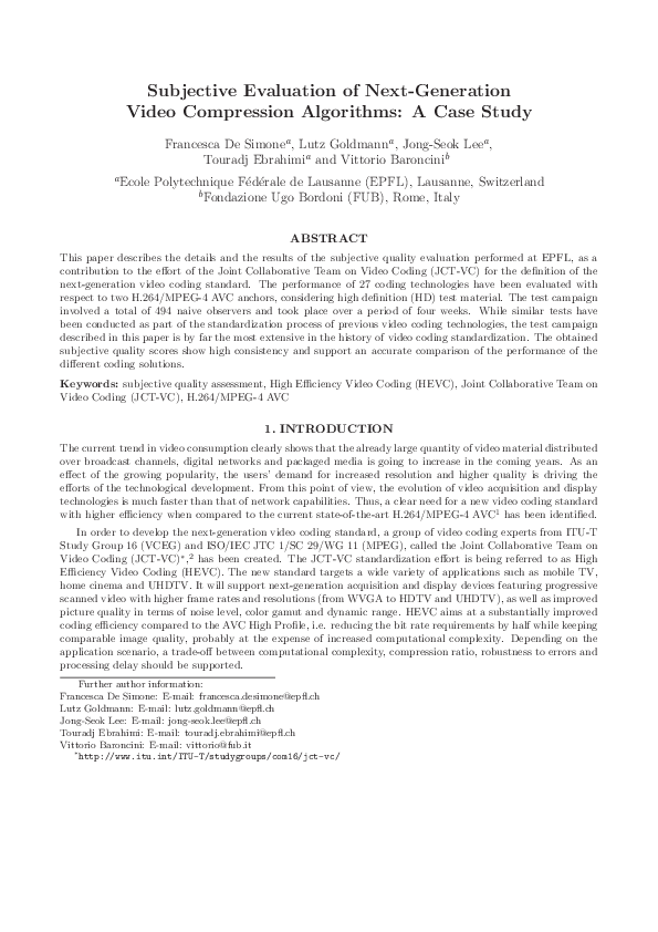  pdf subjective evaluation of next generation video compression