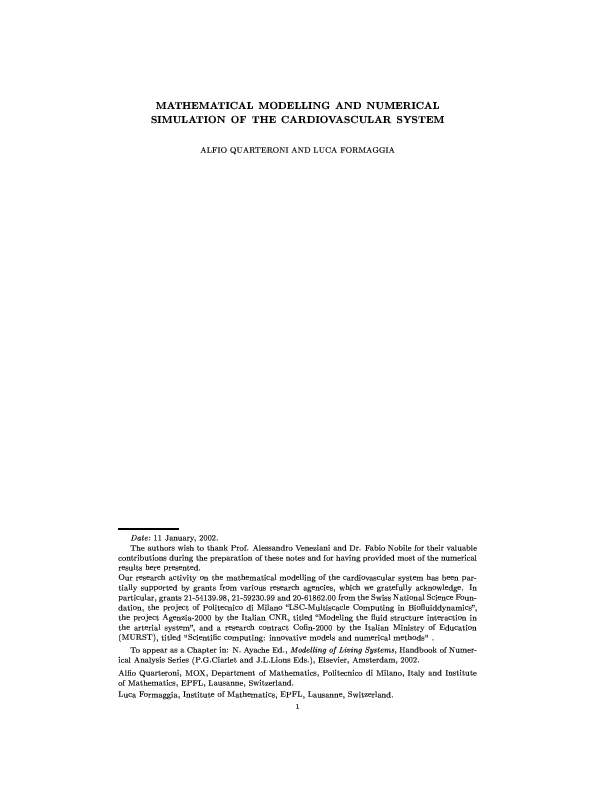 (PDF) Mathematical modelling and numerical simulation of the ...