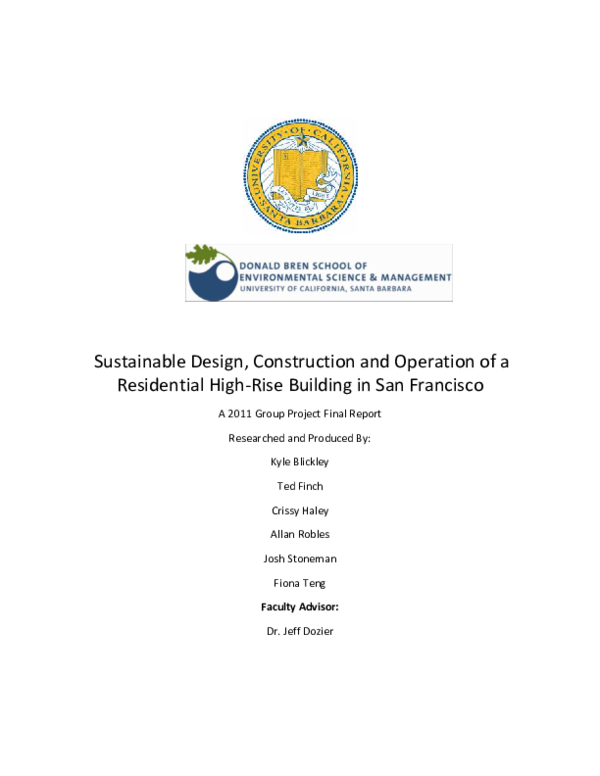 Image showcasing (PDF) Sustainable Design, Construction and Operation of a Residential ...