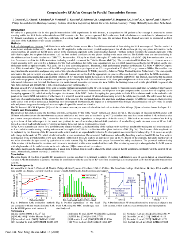 (PDF) Comprehensive RF safety concept for parallel transmission systems