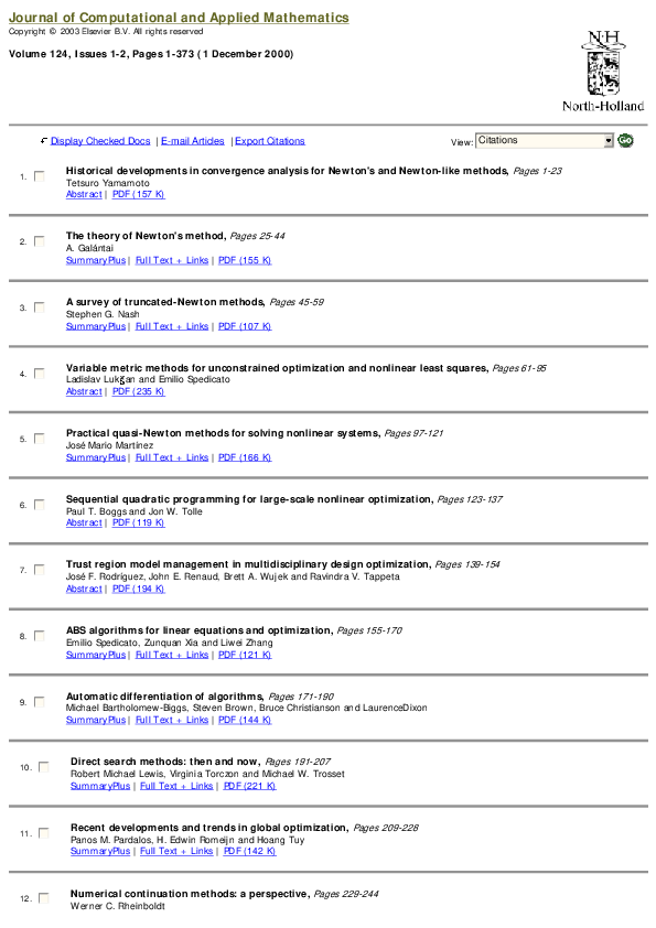(PDF) Recent developments and trends in global optimization