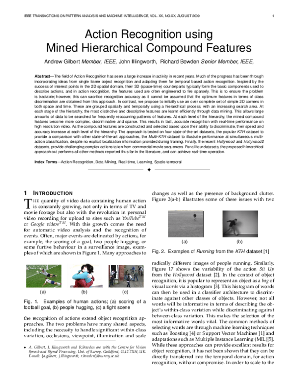 (PDF) Action recognition using mined hierarchical compound features