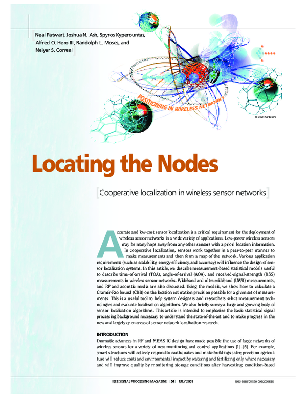 (PDF) Locating the nodes: cooperative localization in wireless sensor ...
