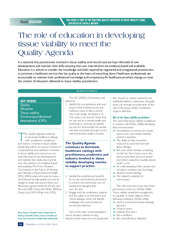 Non granular vs granular tissue image