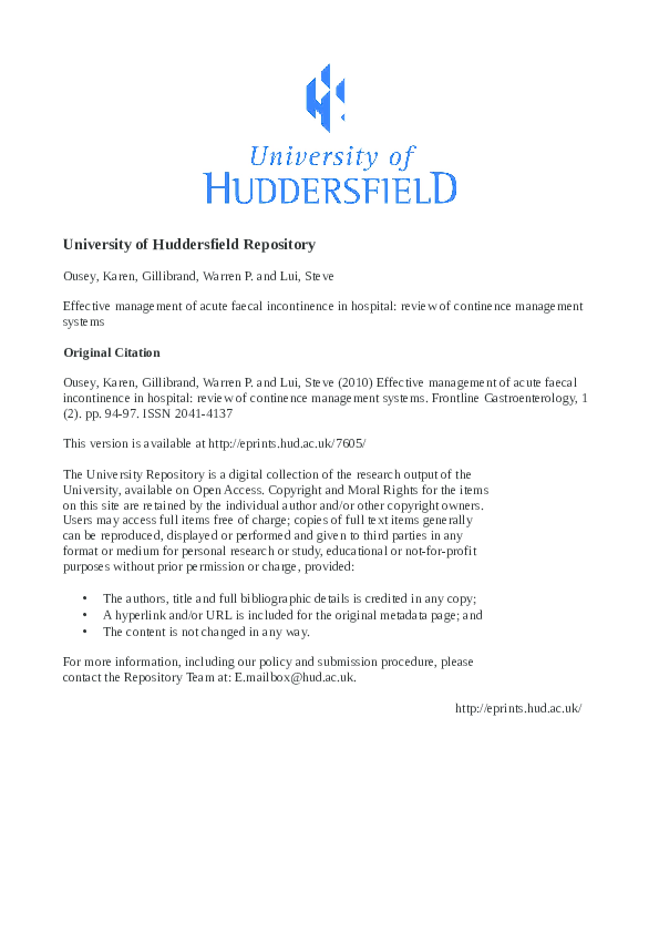 Continence nurse image