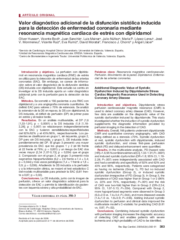 Accidente cerebrovascular disfunción sistólica