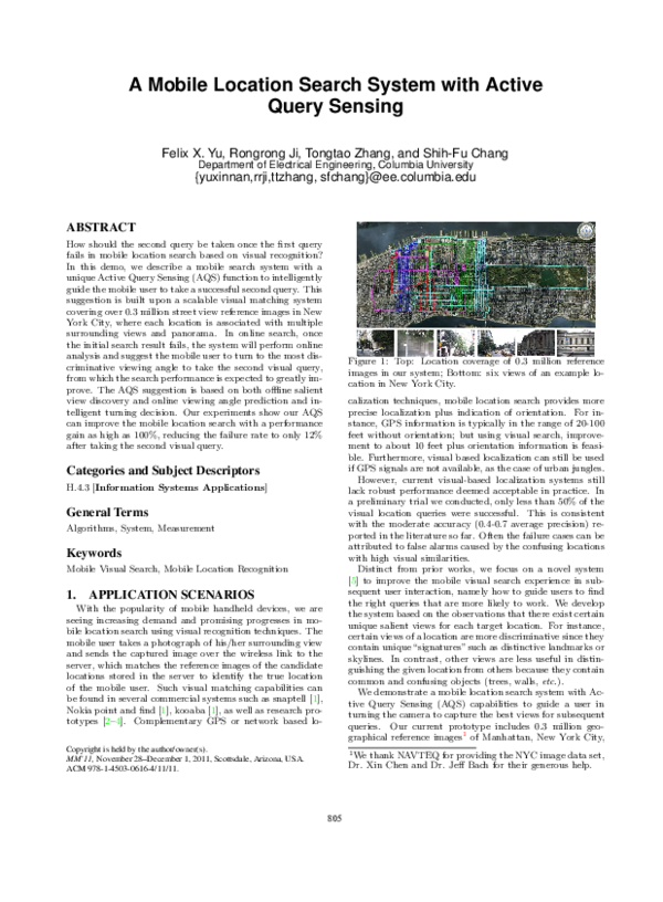 (PDF) A mobile location search system with active query sensing
