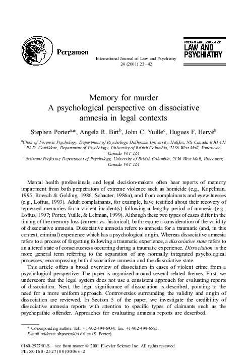 Dissociative amnesia essay 06 image