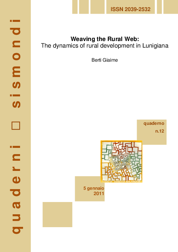 (PDF) Weaving the Rural  The dynamics of rural development in