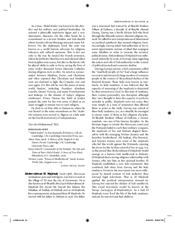 (PDF) Abderrahman El Majdoub