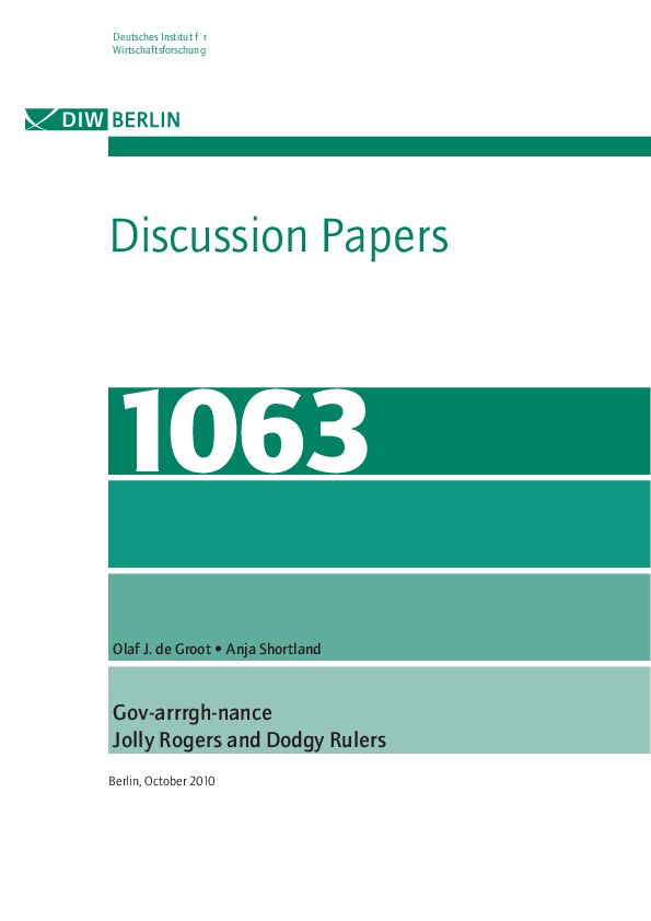 (PDF) Gov-arrrgh-nance: Jolly Rogers and Dodgy Rulers