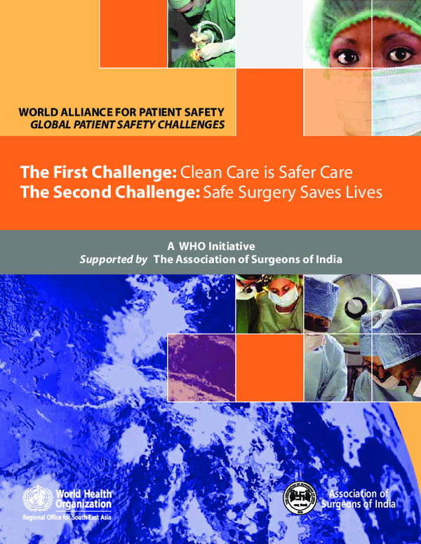 (PDF) The First Challenge Clean Care is Safer Care The Second