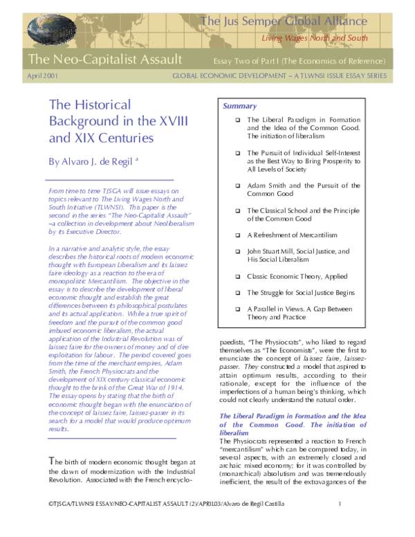 (PDF) The Historical Background in the XVIII and XIX Centuries Álvaro