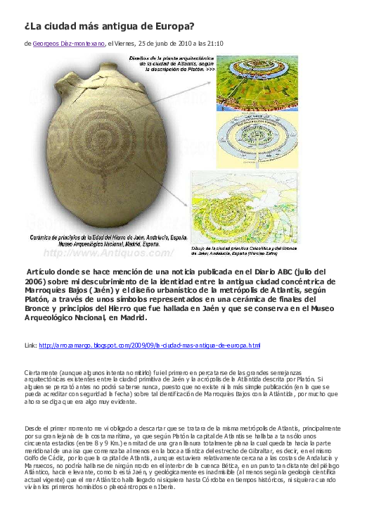 (PDF) ¿La ciudad más antigua de Europa? DíazMontexano