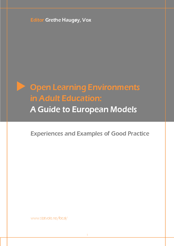 (PDF) Open learning Environments in Adult Education: A Guide to ...