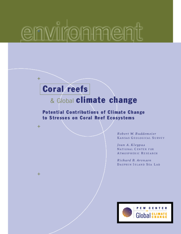(PDF) Coral reefs Potential Contributions of Climate Change to Stresses ...