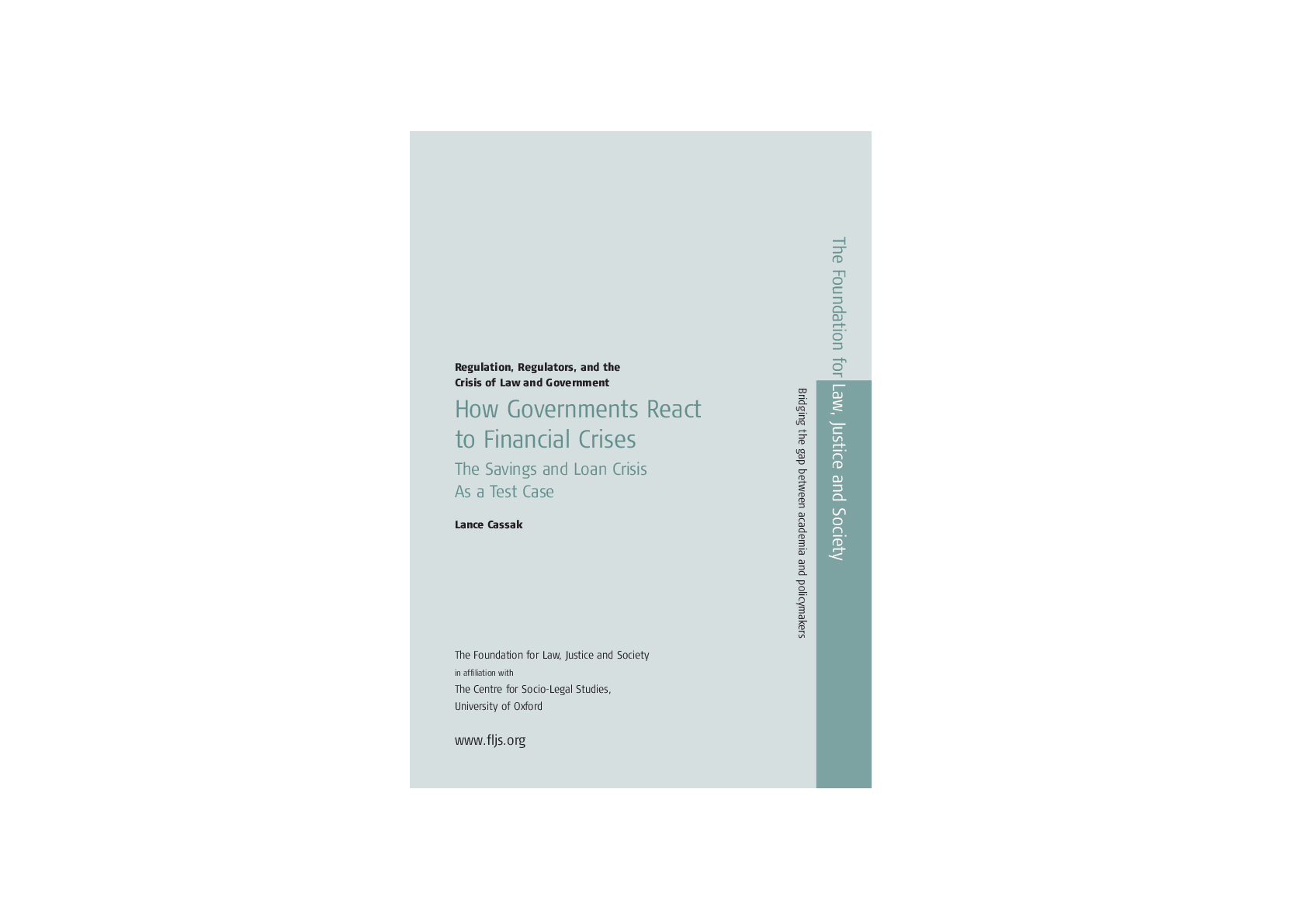 (PDF) How Governments React to Financial Crises The Savings and Loan ...