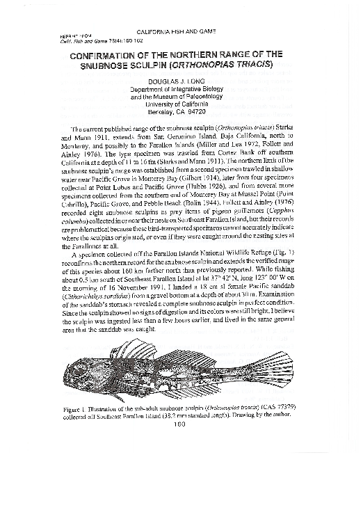 (PDF) Confirmation of the northern record of the snubnose sculpin